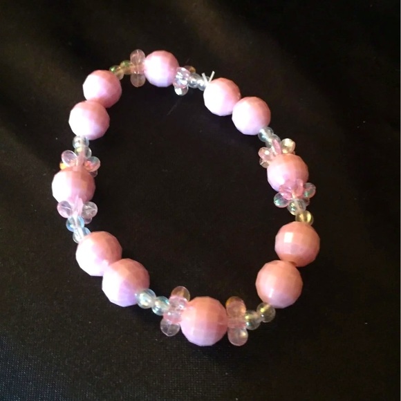 Claire's Other - Pink Stretchy Bracelet
